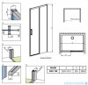 Radaway Idea Dwj drzwi wnękowe 130cm prawe szkło przejrzyste 387017-01-01R